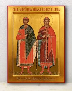 Икона «Борис и Глеб, благоверные князья» Березники