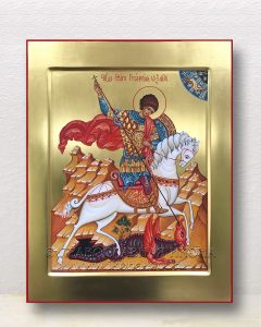 Икона «Георгий Победоносец (чудо о змие)» (образец №20) Березники